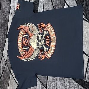 STURGIS 75TH SOUTH DAKOTA BLACK HILLS RALLY 2015 TEE-SHIRT